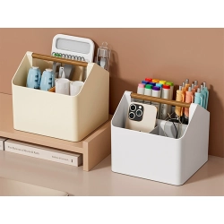 Przybornik organizer na biurko na drobiazgi do łazienki na kosmetyki