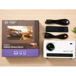 Projektor rzutnik video x6 4k android tv 11.0 wifi bluetooth lcd 100 cali — zdjęcie 8