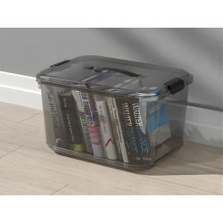 Pojemnik do przechowywania z pokrywą uchwyt zamknięcie duży pojemność 20l
