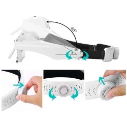 Lupa nagłowna na głowę okulary czołowa 3 led 11,5x