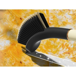 Szczotka do czyszczenia rowków szczelin skrobak do szorowania penseta 2w1