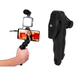 Zestaw do vlogowania statyw mikrofon do telefonu uchwyt nagrywanie filmów