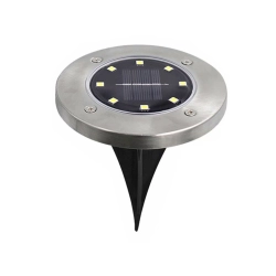 Lampki solarne gruntowe lampa ogrodowa 8 led 4 szt
