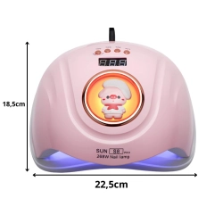 Lampa do paznokci uv led do żeli hybryd 268w 57 diod mocna dual led - zdjęcie 7
