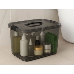 Pojemnik do przechowywania z pokrywą uchwyt zamknięcie duży pojemność 20l