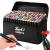 Markery alkoholowe touch zestaw 168 szt flamastry mazaki dwustronne etui