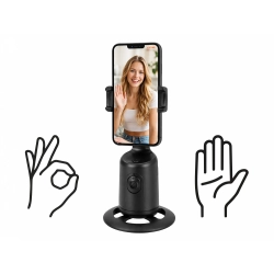 Obrotowy statyw do telefonu stabilizator 360° śledzenie twarzy auto face