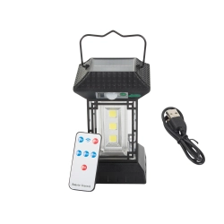 Lampa solarna z czujnikiem zmierzchu ruchu 5 trybów 60 led cob z pilotem