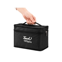 Markery alkoholowe touch zestaw 120 szt flamastry mazaki dwustronne etui