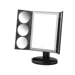Lusterko kosmetyczne podświetlane led do makijażu powiększające 3x 5x 10x