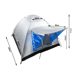 Namiot turystyczny iglo 4 osoby z baldachimem kemping biwak plaża