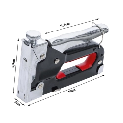 Zszywacz tapicerski taker ręczny na zszywki 4-14mm metalowy 3 w 1 blokada