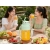 Bidon blender butelka USB 1200 ml kubek do smoothie shaker ze słomką i paskiem zielony
