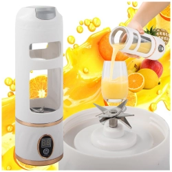 Blender kielichowy bezprzewodowy smoothie kubek mikser 450 ml biały USB