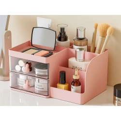 Przybornik organizer na biurko półki na kosmetyki drobiazgi szuflady szafka