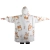 Bluza piesek koc oversize XXL 2w1 gruba futrzak miękka z kapturem — zdjęcie 6