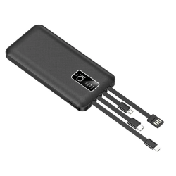 Powerbank power bank 10000 mah usb-c usb microusb lighting kable wbudowane