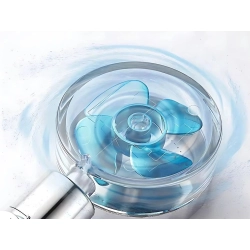 Słuchawka prysznicowa z turbiną filtrem wymiennym turbo z wentylatorem