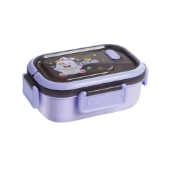 Lunchbox śniadaniówka pojemnik na śniadanie obiad z przegródkami sztućce — zdjęcie 6