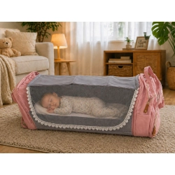 Plecak wielofunkcyjny z łóżeczkiem i portem USB, duży organizer mommy bag