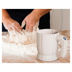 Sitko do przesiewania mąki przesiewacz kuchenny cedzak elektryczny pojemny