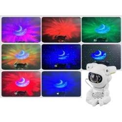 Projektor gwiazd astronauta lampka nocna rzutnik dla dziecka kosmos pilot