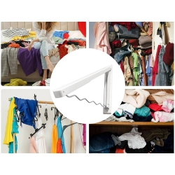 Organizer na wieszaki ubrania wieszak składany naścienny rozkładany ścienny