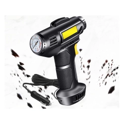 Kompresor samochodowy pistolet do pompowania kół pompka 12v 120w 10 bar led