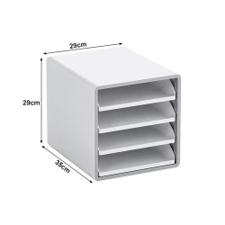 Szuflady na dokumenty4 szufladki organizer półki na biurko przybornik