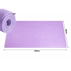 Mata do ćwiczeń jogi pilatesu fitness gimnastyczna treningowa 190cm gruba — zdjęcie 14