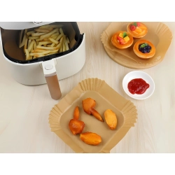 Wkład papierowy do frytkownicy beztłuszczowej do pieczenia air fryer 50 szt - zdjęcie 2