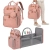 Plecak wielofunkcyjny z łóżeczkiem i portem USB, duży organizer mommy bag