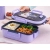 Lunchbox śniadaniówka pojemnik na śniadanie obiad z przegródkami sztućce — zdjęcie 3