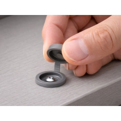 Osłony na śruby ciemne szare 100szt zaślepki maskujące do wkrętów meblowych