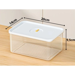 Pojemnik na żywność z pokrywką hermetyczny organizer do kuchni 2,5l 2500ml