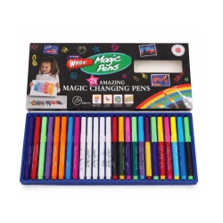 Magiczne mazaki zmieniające kolor 25 szt zestaw pisaki kreatywne dla dzieci — zdjęcie 2