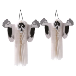 Duch zawieszka papierowa halloween duszek 3d składany z papieru dekoracja