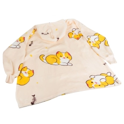 Ciepła bluza kotek koc oversize xxl 2w1 gruba futrzak miękka z kapturem
