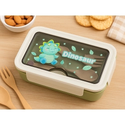 Lunchbox śniadaniówka pojemnik na śniadanie do szkoły przegródki sztućce