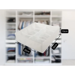 Organizer na ubrania bieliznę do szuflady szafy garderoby 8 przegródek