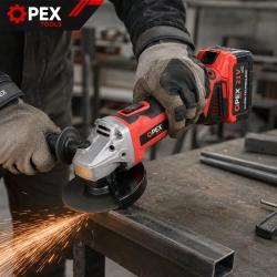 Szlifierka kątowa akumulatorowa bezszczotkowa OPEX TOOLS 21V 2x 3.0Ah 125 mm