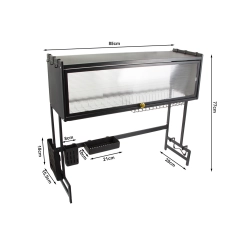 Suszarka do naczyń talerzy sztućców duży ociekacz szafka organizer 85 cm — zdjęcie 12