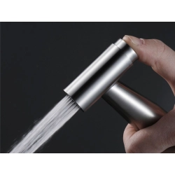 Słuchawka bidetowa z przyciskiem ciśnieniowa metalowa do toalety bidetu