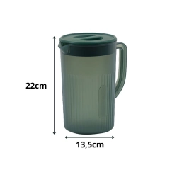 Dzbanek plastikowy 3l z pokrywką do wody soku napojów lemoniady pojemny