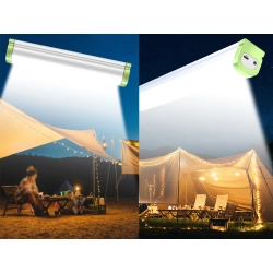 Lampa warsztatowa led z magnesem hakiem uniwersalna akumulator powerbank