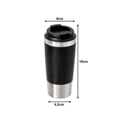Kubek termiczny 500ml z przyssawką stalowy szczelny