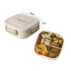 Lunchbox śniadaniówka pojemnik na śniadanie obiad z przegródkami sztućce