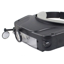 Lupa led 11x okulary precyzyjne nagłowna na głowę