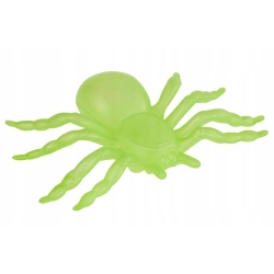 Pająk halloween 2 szt duże dekoracja straszne pająki 11cm fluorescencyjny