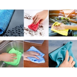 Ściereczki z mikrofibry ścierki czyściki zestaw 6 komplet do czyszczenia